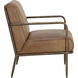 Lathan Tan Leather Lounge Chair